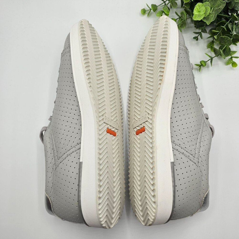 Hush Puppies Sabine Sneakers Womens 10 Vapor Gray Perforated Leather HW06591-050 - Picture 8 of 11